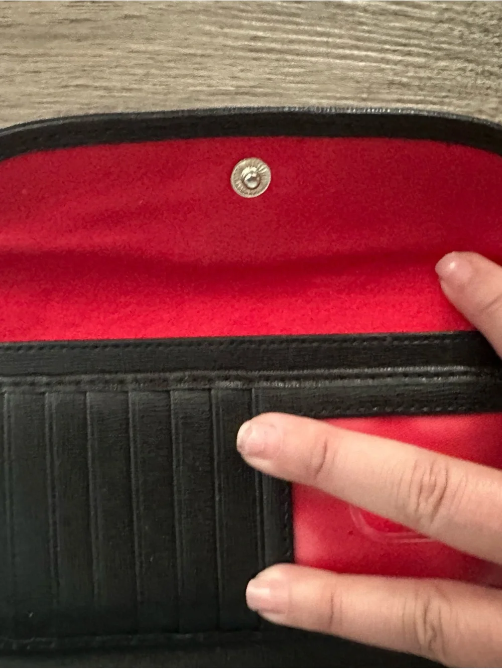 Dooney & Bourke Cream and Black Signature Canvas Wallet - Picture 5 of 7